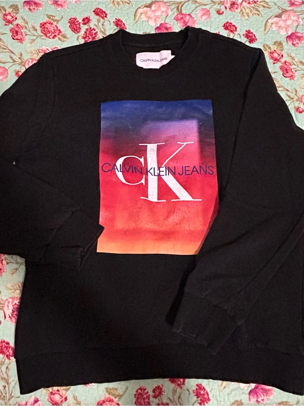Calvin Klein Jeans Black Crewneck Sweater